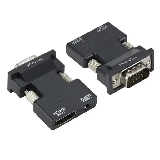 Adaptador HDMI a VGA con Audio Corto