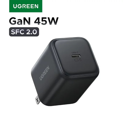 UGREEN Cargador 45W 1P PDA3.0 QC3.0 GaN